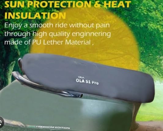 Image of Premium Water Resistant Universal Fit Scooter Seat Cover Durable Black Stretchable Protection Guard for Two Wheelers All Weather Dust and Sun Protection Skin (Black - 4)