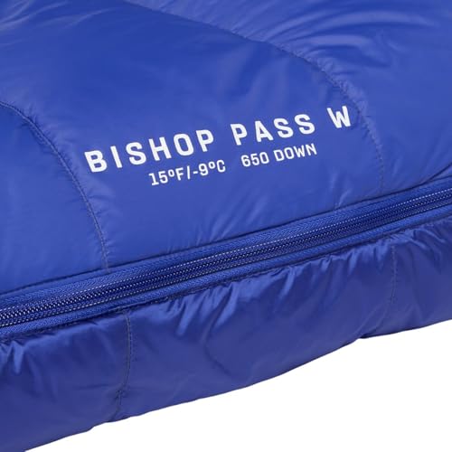 Bolsa de dormir Mountain Hardwear Bishop Pass: 15F Down para mujer, azul, tamaño regular con cierre derecho miniatura 6