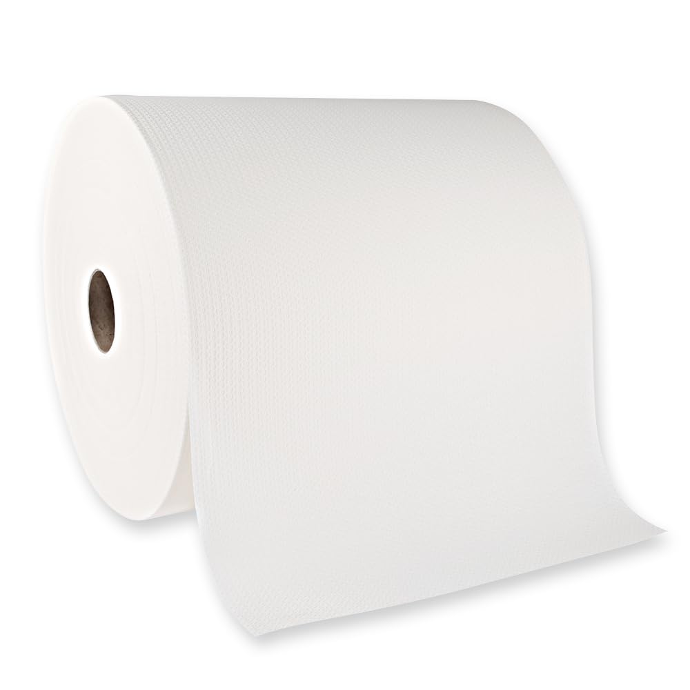 1 Stück Hygoclean Wischtücher Premium | Airlaid, Rolle, weiß, B: 38cm, L: 40cm, Laufmeter: 200m, Abrisse: 500, Wischtücher, Reinigungstücher, Tücher Rolle
