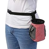 ENTRENAMIENTO DE OBEDIENCIA DE MASCOTAS: una bolsa de golosinas para mascotas especialmente diseñada con el objetivo de almacenar golosinas para el entrenamiento de obediencia de mascotas, y puede usar los alimentos almacenados en la bolsa para recompensar a su encantadora mascota cuando se porta bien.