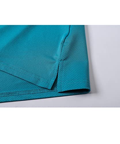 Vidusou Womens Golf Clothing,Golf Tennis Ball Games Shirts Royalweight Moisture Wicking Casual Polo Shirts For Women Sleeveless Polo Shirts Teal Green X-Large #TOP3