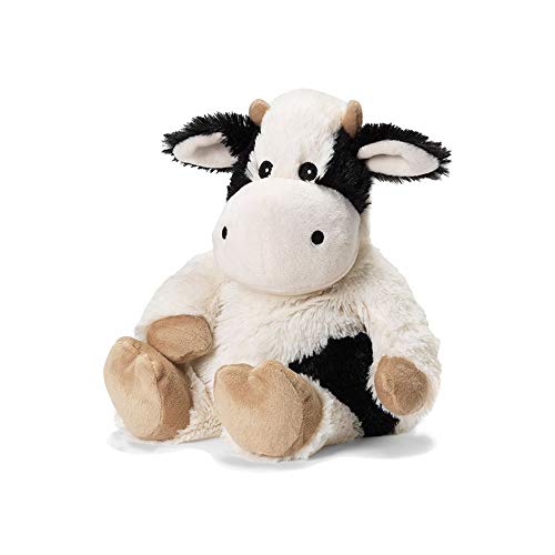 Image of Black & White Cow Warmies - Cozy Plush Heatable Lavender Scented Stuffed Animal