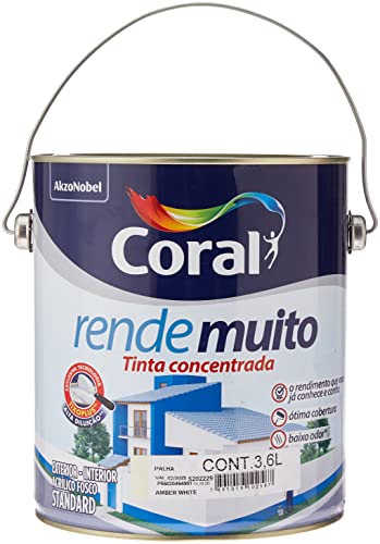 Tinta Coral Rende Muito Acrílica Fosca Palha 3,6L