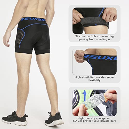 Calzas Cortas para Ciclismo Hombre con Almohadilla 5D Gel miniatura 5