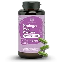 RedMoringa Post Partum Integratore Allattamento e Umore | Galega 2% Lattazione e Zafferano 3,5% Umore | Supporto allattamento al seno 100% Naturale per Neomamma | 90 Capsule Vegetali | UNICO al MONDO