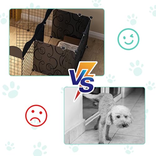 BNOSDM Dog Pet Playpen Metal Wire Puppy Fence Indoor, Portable Yard with Door Small Animal Exercise Pen for Small-Sized Senior Dog, Disabled Dog, Rabbit BNOSDM Dog Pet Playpen Metal Wire Puppy Fence Indoor, Portable Yard with Door Small Animal Exercise Pen for Small-Sized Senior Dog, Disabled Dog, Rabbit