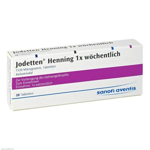 Jodetten Henning 1 x wöchentlich Tabletten, 28 St.