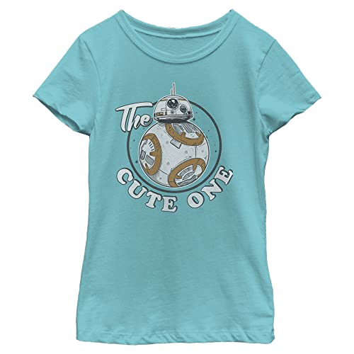 T-shirt Star Wars Last Jedi fille avec col rond et manches courtes en bleu taille L