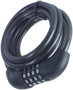 Yale Essential Güvenlikli Şifreli Kablolu Kilit, YCC0/10/180/2, 140 mm, Örgü Çelik, 4 Haneli Kod, Tuzlu Su Püskürtme Testinde 96 Saat Dayanıklılık, Bisiklete Monte Edilebilir - Görsel 3