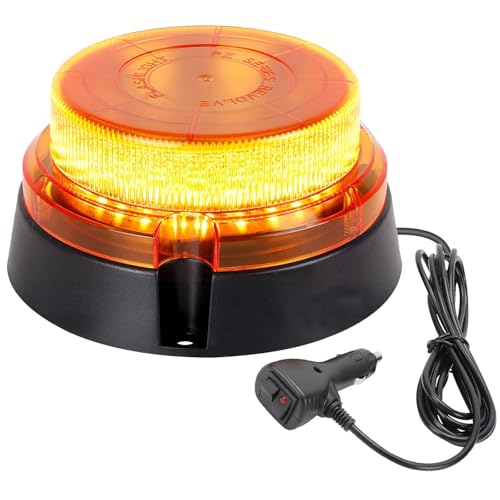 Gyrophare LED orange voiture feu stroboscopique jaune clignotant magnétique bus