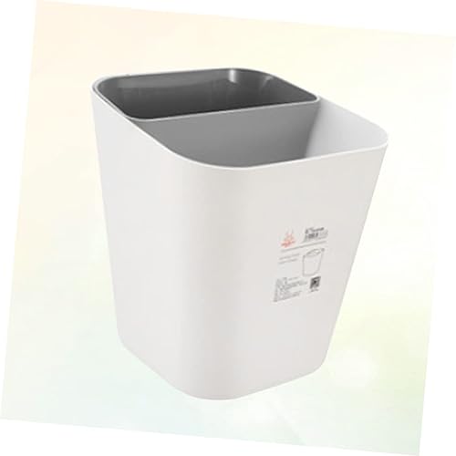 Miniatura 4 de Zerodeko Living - Cesta de plástico para almacenamiento de basura seca, para uso de basura en el hogar, contenedor de doble lata, baño, dormitorio,