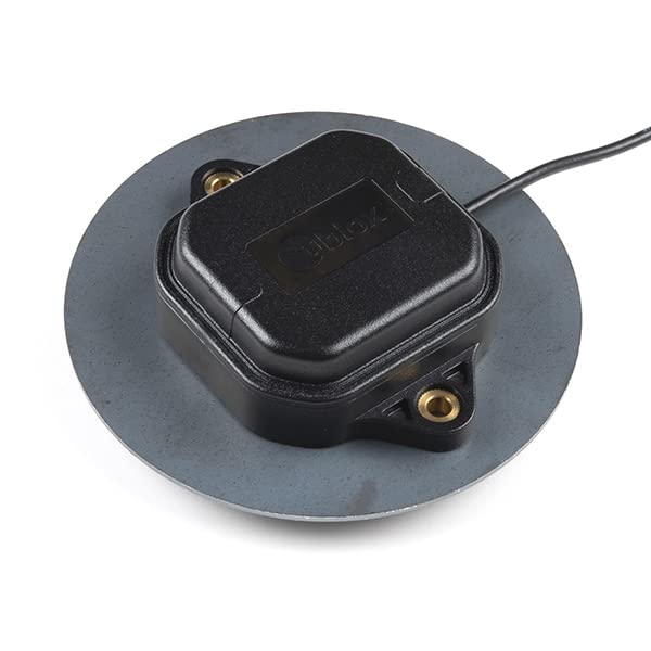 sparkfun gnss rtk accessory kit includes 1x gnss magnetic mount antenna 1x antenna ground plate 1x reversible usb a to usb c cable 0 8 meter cable l