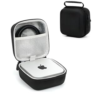 YOWOLF Robuste Reisetasche Kompatibel mit Apple Mac mini M4 2024 Desktop-Computer, Wasserdichte Hartschalen-Tasche für Mac Mini M4 Pro und Zubehör