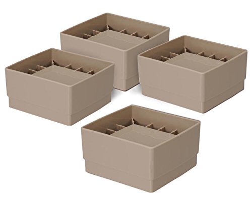 ベッドの高さが上がったらこんなに便利! スマイルキッズ ベッドの高さをあげる足 ベージュ (耐荷重400kg) AKO-06