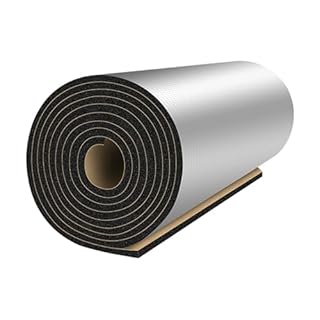 Insulation Cotton Self-Adhesive Aluminum Foil Sound ,,Self-Adhesive Mat Roll Fire-Proof Insulated Waterproof，Thermal and Vapor Barrier,for Car Shed ( Color : 30MM(THK) , Size : 10m² )