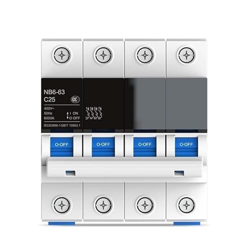 Interruptor de carril DIN para proteger líneas eléctricas monofásicas 6