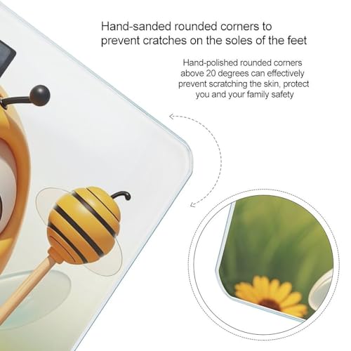 Báscula Digital de Baño Honey Bee con Plataforma Amplia miniatura 4