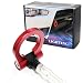 iJDMTOY Red Track Racing Style Tow Hook Ring for 2008-2016 Mitsubishi Lancer Evolution Evo X 10 (CZ4A), Made of Lightweight Aluminum