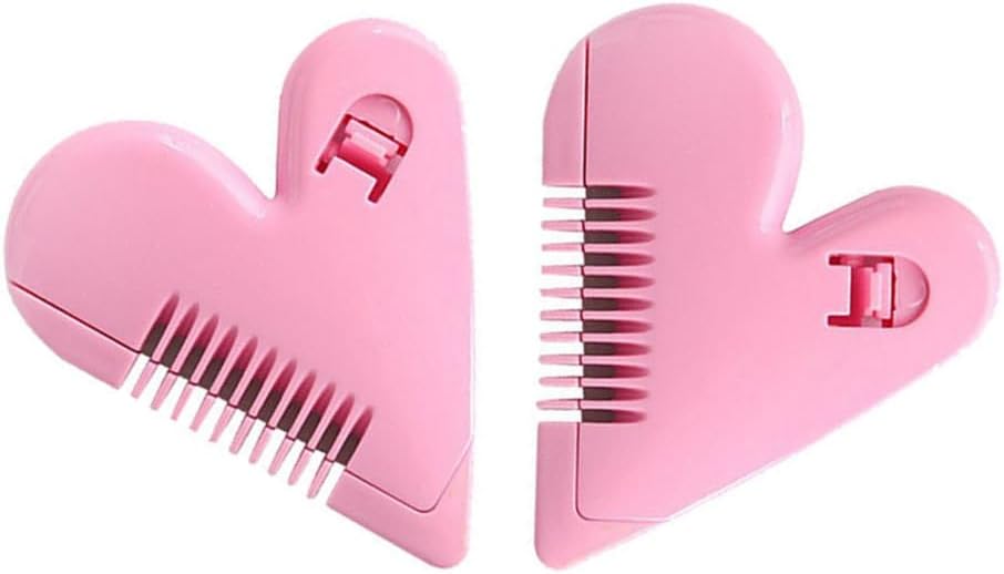 2-in-1 Split End Trimmer & Razor Comb - Portable Fringe Trimmer for Women & Girls - Pink