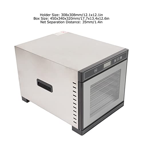 Freeze Dryer Machine, Simple Variable Frequency Motor 6 Layers Energy saving Food Dehydrator for Jerky(#1)