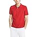 Nautica Men's Short Sleeve Solid Deck Polo Shirt, Nautica Red, Large