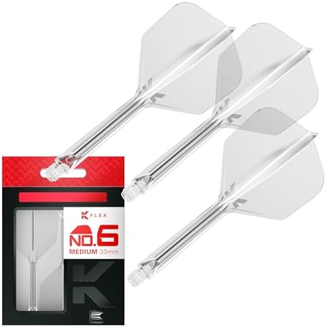 Target Darts K Flex Integrated Dart Flights And Shafts, No.6 | Pack Of 3 K-Flex - No6, Kflex All In One Moulded Dart Flight & Stem Lengths: Short, Intermediate & Medium | Professional Dart Accessories - View 4