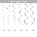 LITAUS Rose Gold Birthday Decorations Kit - 20-Pc Set with Pre-Strung Happy Birthday Banner, Tissue Paper, Garland & Swirls | Rose Gold Party Supplies for Women Girls Baby Shower