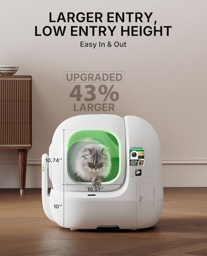 Image of PETKIT Purobot Max Pro 2 Cat's Facial Recognition AI-Camera Automatic Cat Litter Box, Extra Large Opening 210 Wide Angle, 5G WiFi App Control Self Cleaning Litter Box, Odor-Free & Integration Safety
