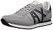 Produktbild AX Armani Exchange Herren Retro Running Sneaker Turnschuh, Grau und Marineblau, 38 EU