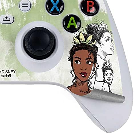 Skinit Decal Gaming Skin Compatible with Xbox Series S Controller - Officially Licensed Disney Princess Tiana Sketch Design