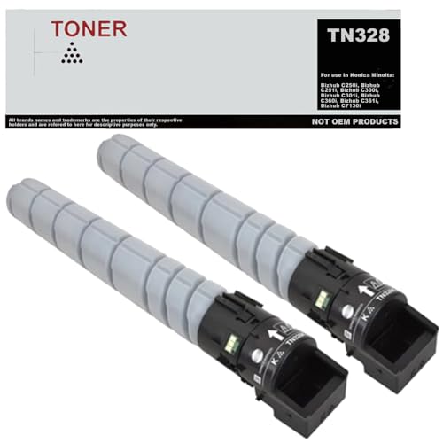 Toner noir TN328 de rechange lot de 2 pour optimiser vos impressions de bureau au quotidien