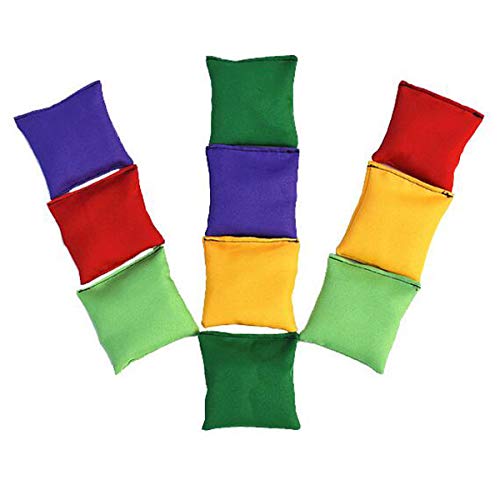 Halloluck 12 Pack 2Inch/5Cm Nylon Bean Bags Children Family Adults Outdoor Yard Games Bean Bag Toss Carnival Toy Bean Bag Toss Game #TOP3