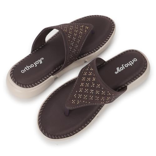 Image of ORTHO JOY doctor Fancy Slipper for women || Orthopedic Women's Fancy Sandal For Women