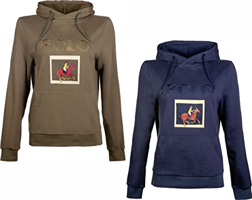 Sudadera HKM Buenos Aires para mujer con capucha ajustable estilo ecuestre