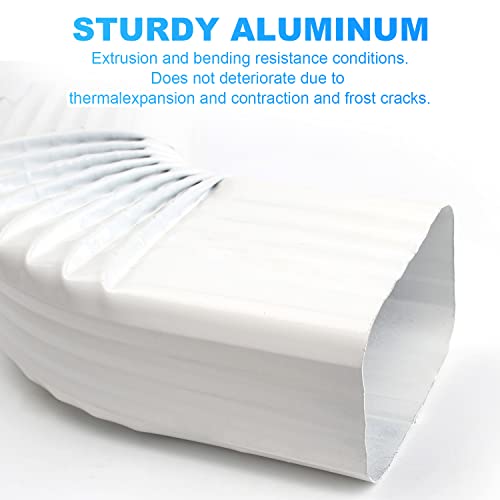 Downspout Gutter Elbow Style B 2" X 3" Angle Is 75° White Aluminum 1Pack #TOP5
