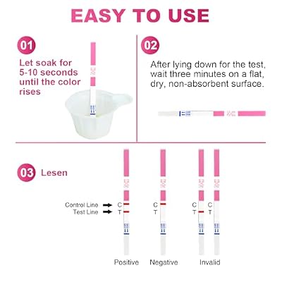 20x Pregnancy Test Strips Kit with Urine Cups hCG Test Strips - Early Detection Home Rapid Prenancy Tests Kit 10mIU/mL