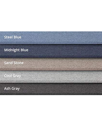 Stand Up Desk Store Refocus Freestanding Noise Reducing Acoustic Room Wall Divider Office Partition (Midnight Blue, 72" X 66", Zippered 3-Pack) #TOP7