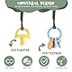 Aolso Schnullerketten Baumwolle Schnullerketten, 4pcs Baby Schnullerkettenclips, Schnullerketten für Mädchen und Jungen, Schnuller，Geflochtene Schnullerkette
