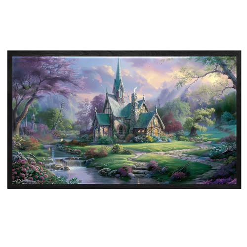 Paris Canvas Art Vintage Landscape Wall Art[Black Floating Frame Added]