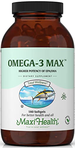 Omega 3 Supplement - Omega-3 Fish Oil Concentrate - Higher Potency Source Of Epa/Dha Fatty Acids - Heart, Brain & Joint Health - Kosher Certified Wild Caught Marine Fish - 180 Softgels #TOP12