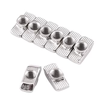 Kit 50 Pezzi Dado Scorrevole M4 A T Per Profilo Alluminio 2020 – EsportsMJJ, Accessori Zincati Per Fai-Da-Te - 2