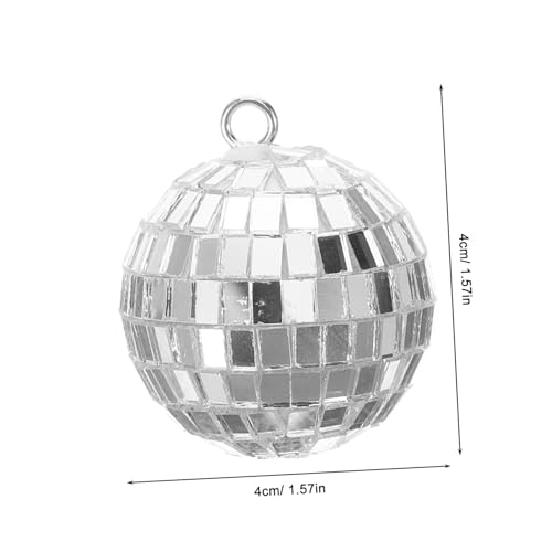 BESPORTBLE - 10 piezas de bolas espejadas colgantes para decoración de fiestas, jardín y eventos: efectos brillantes para bodas, cumpleaños y celebraciones miniatura 2