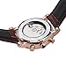 FORSINING Men's Luxury Brand Day Calendar Automatic Stainless Steel Case Leather Strap Wrist Watch
