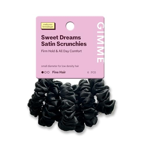 Gimme Beauty Slim Satin Hair Scrunchies - Soft