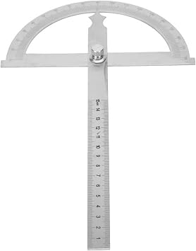 Stainless Steel Protractor, 0-180 Degree 15cm Digital Inclinometer Protractor Goniometer Angle Finder Ruler 150X200mm