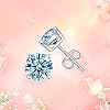 925 Sterling Silver Round-Cut Blue Cubic Zirconia Stud Earrings 3mm-8mm Options, Simulated Diamond CZ Studs Hypoallergenic Jewelry (3mm) #4