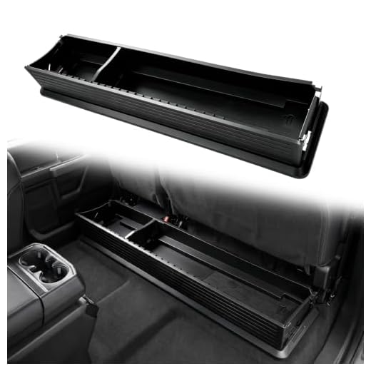 Sheraho Folding Under Rear Seat Storage Box Fit for 2015-2025 Ford F150