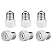 Onite E26 E27 Edison Screw to GU10 Bayonet Base Adapter Lamp Socket (6-Pack)