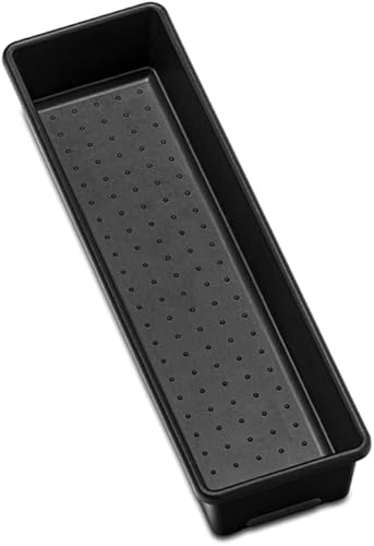 madesmart Cubo antimicrobiano clásico de 12 x 3 pulgadas, organizador de cajones, organización multiusos para el hogar, certificado EPA, carbono