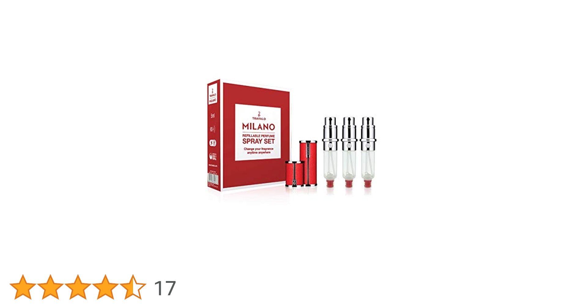 107 TRAVALO アトマイザー MILANO SET red 107 TRAVALO アトマイザー MILANO SET red 107 TRAVALO